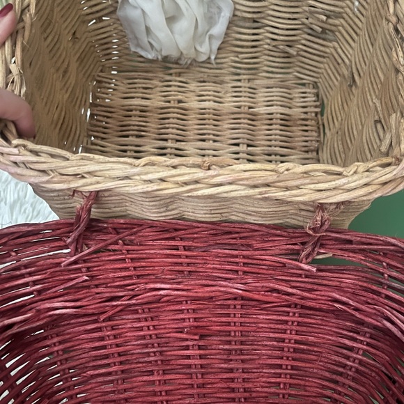 Vintage handmade one of a kind cottage house novelty wicker purse - Picture 14 of 16